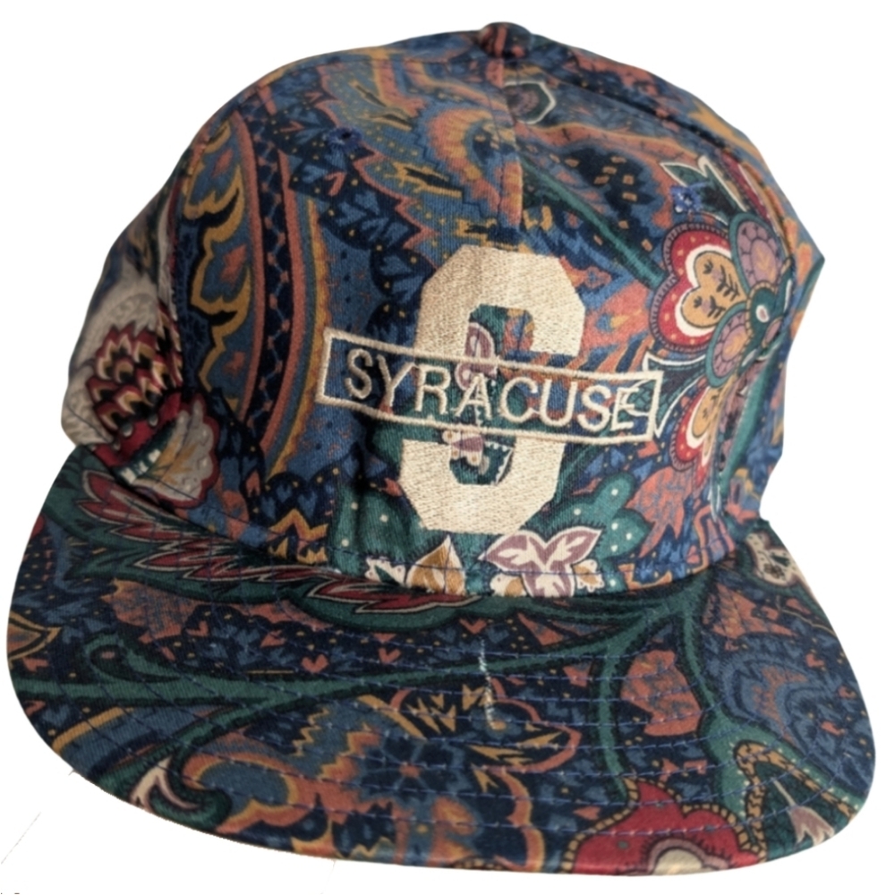Syracuse‎ Jewel Tone Paisley Floral Prints Snapback Trucker Hat